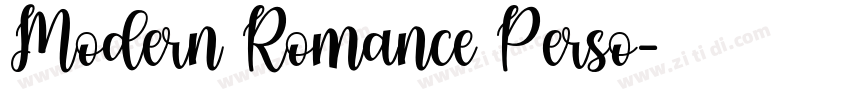 Modern Romance Perso字体转换